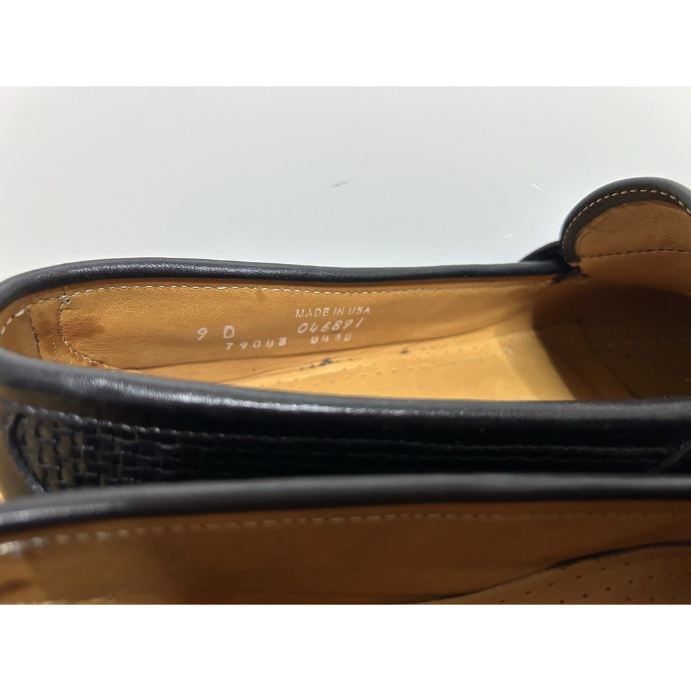 FootJoy Black Tassel Leather Loafers-Size 9 D Made In USA Mens - Picture 6 of 8